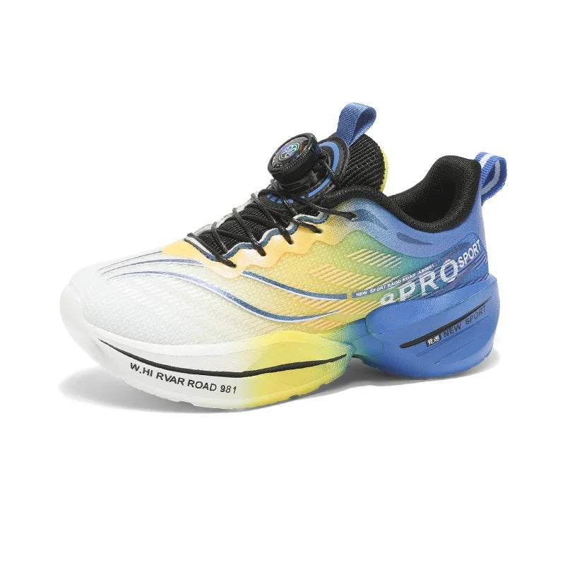 Mesh Breathable Running Shoes For Boys With Kids Buttons - ToylandEU