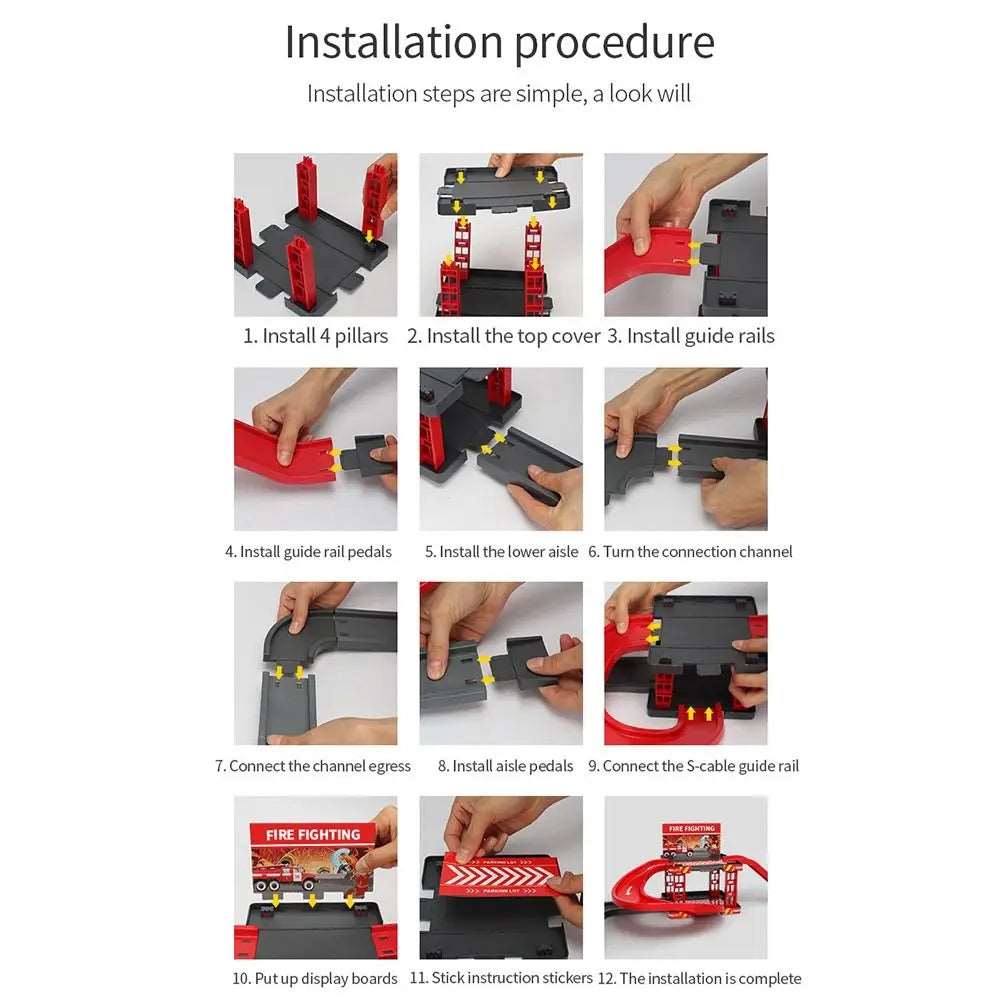 Urban Police Car Parking Lot Toy Set with Construction Track ToylandEU.com Toyland EU