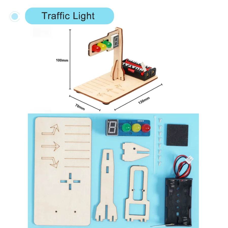 DIY Science Toys Children Educational STEM Kits Car Dinosaur Model Technologia Experimental Tool Wood Puzzle Games School Supply - ToylandEU