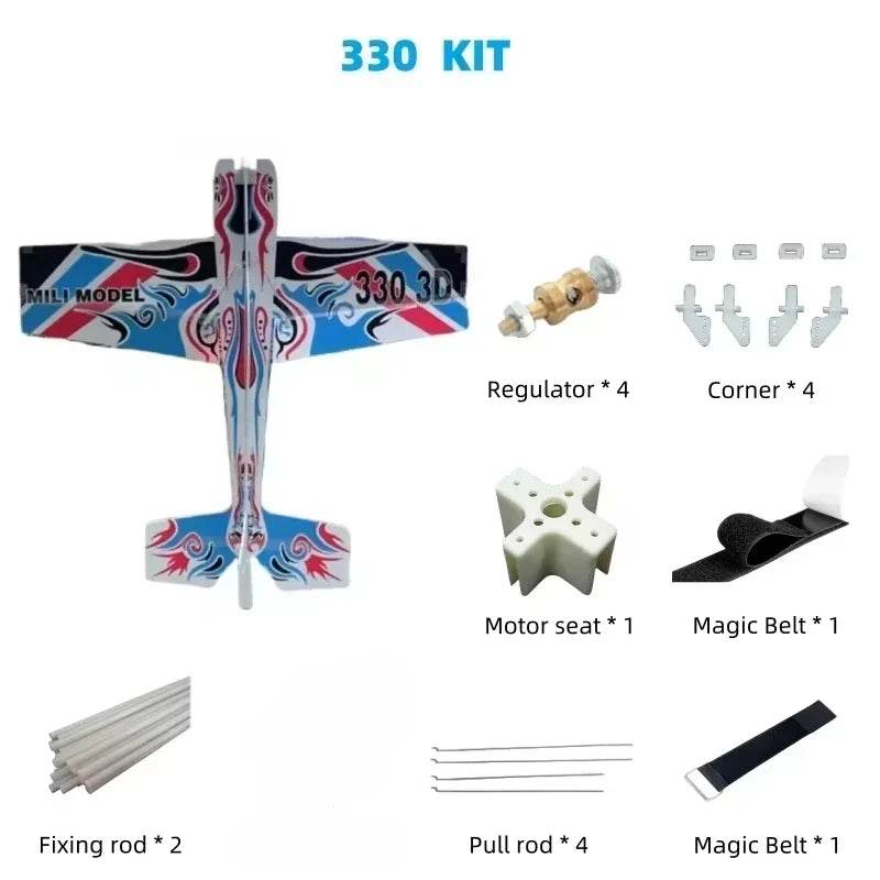3D Mercury Fixed-wing Aerobatic Magic Board Plane RC Airplane KIT DIY - ToylandEU