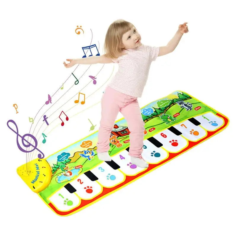 Kids Piano Mat Foldable Floor Dance Mat Early Non Woven Fabric Piano - ToylandEU