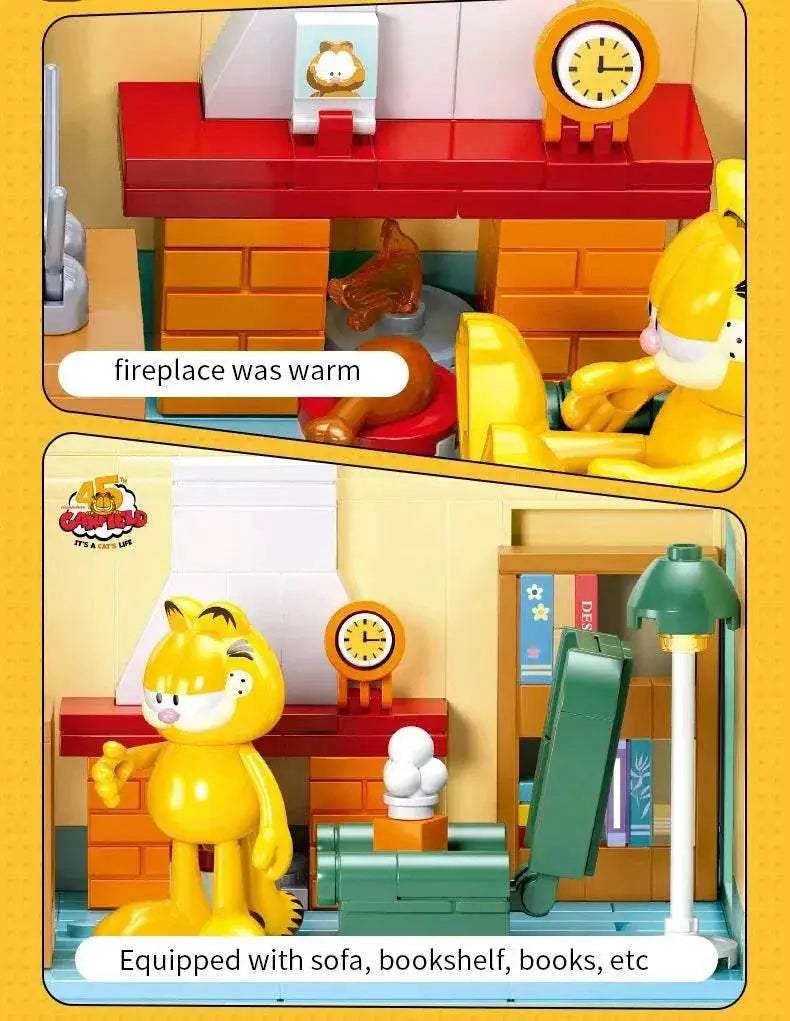 Garfield Car Building Blocks City Magic Cartoon Cat Figures - ToylandEU