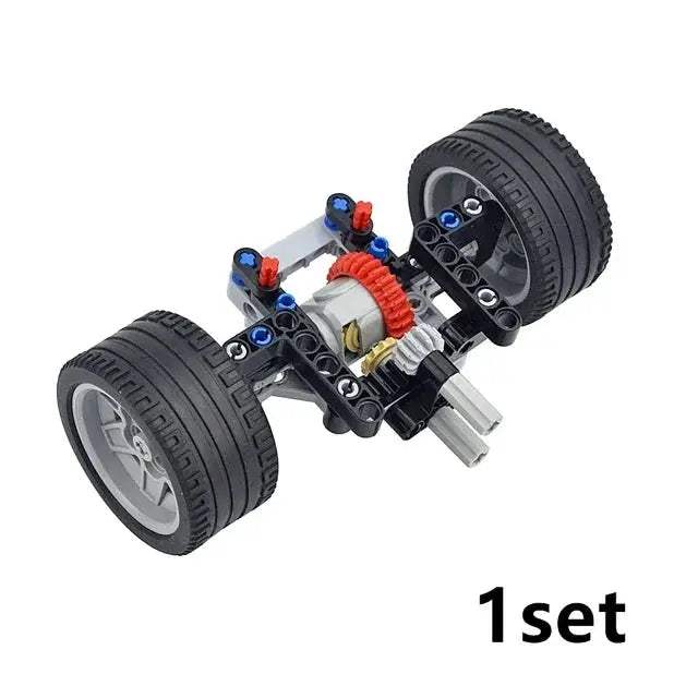 MOC Technical Tire Wheel Cross Hole Set Motorcycle Car Truck Wheels 44309 92402 32019 54120 11957 Construction Building Block - ToylandEU