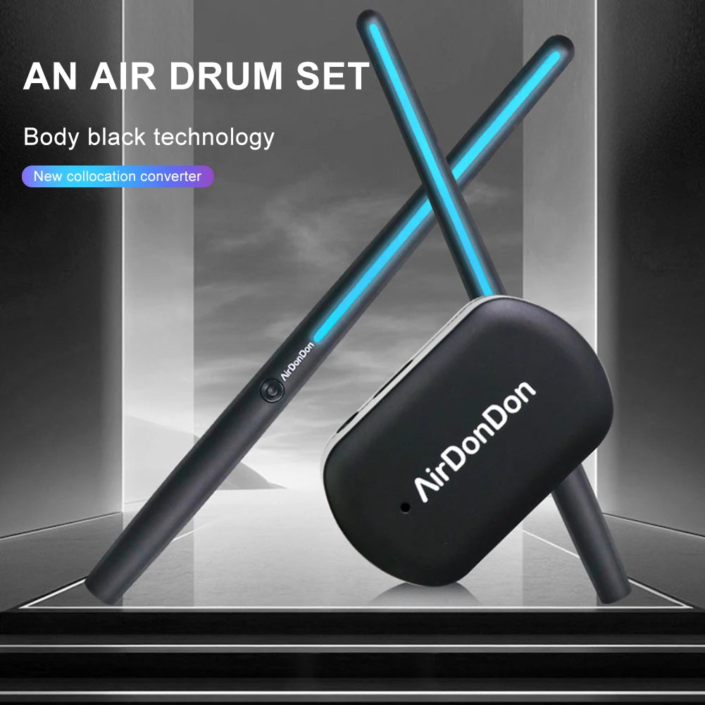 Portable Air Drum Set Bluetooth Compatible Electronic Drums