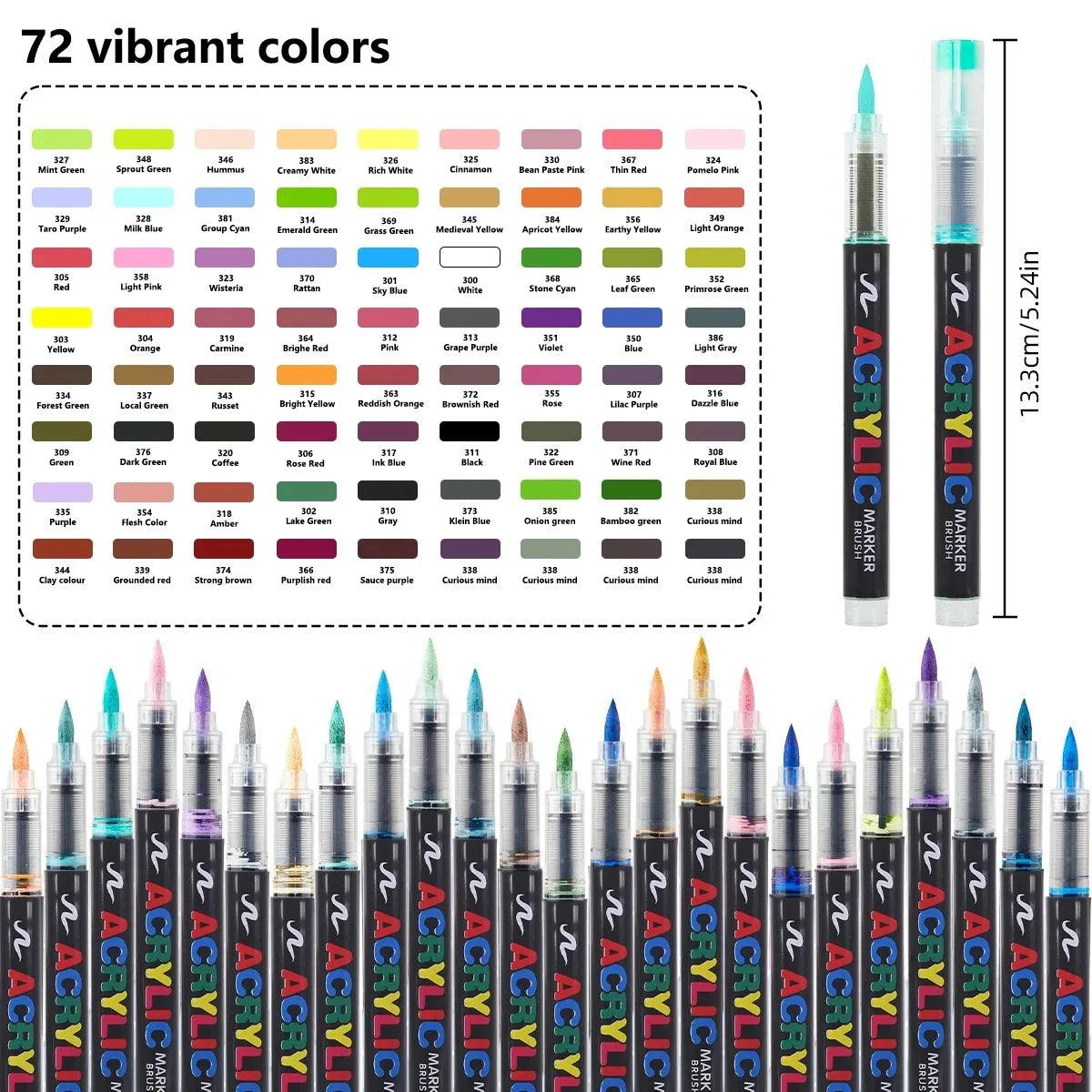 Acrylic Markers | 168 Colors Waterproof | Toylandeu™