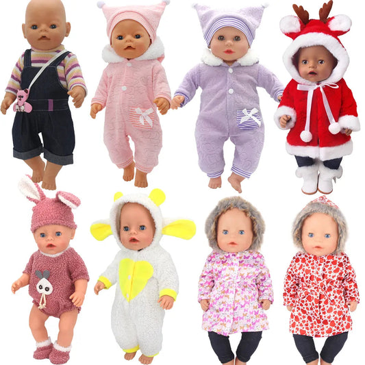 Doll Clothes Set for 43-45cm Newborn Toy Accessories in Boy Fashion - ToylandEU