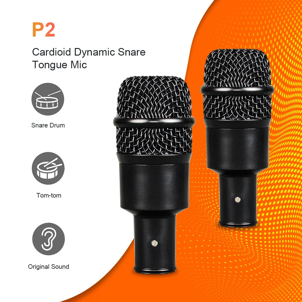 Seven-Piece Professional AK7 Drum Microphone Set for Indoor Use - ToylandEU