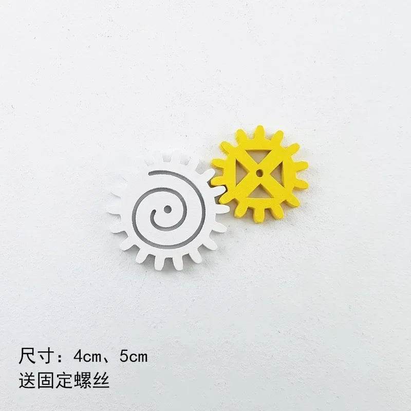 DIY Montessori Busy Board Wooden Toy Accessory Animal Hourglas Alarm Clock Mirror Educational Unlock Sensory Toy - ToylandEU