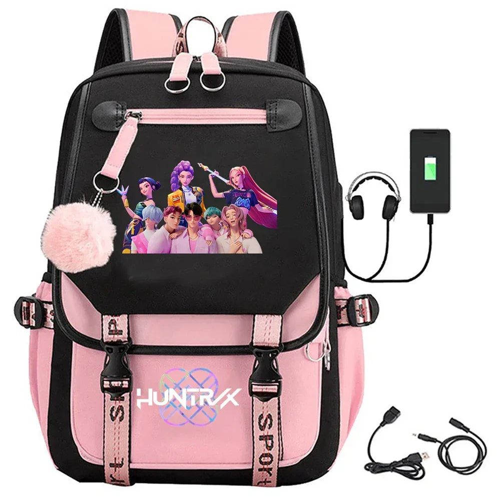 Demon Hunter Backpack For Girls Y2K Large Capacity School Bag - ToylandEU