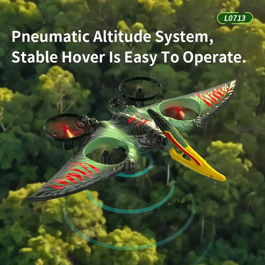 Pterosaur RC Plane 2.4G EPP Anti-wear Foam Dinosaur Airplane 360 Degree Rotation One Click Take Off RC Glider Kids Gift - ToylandEU
