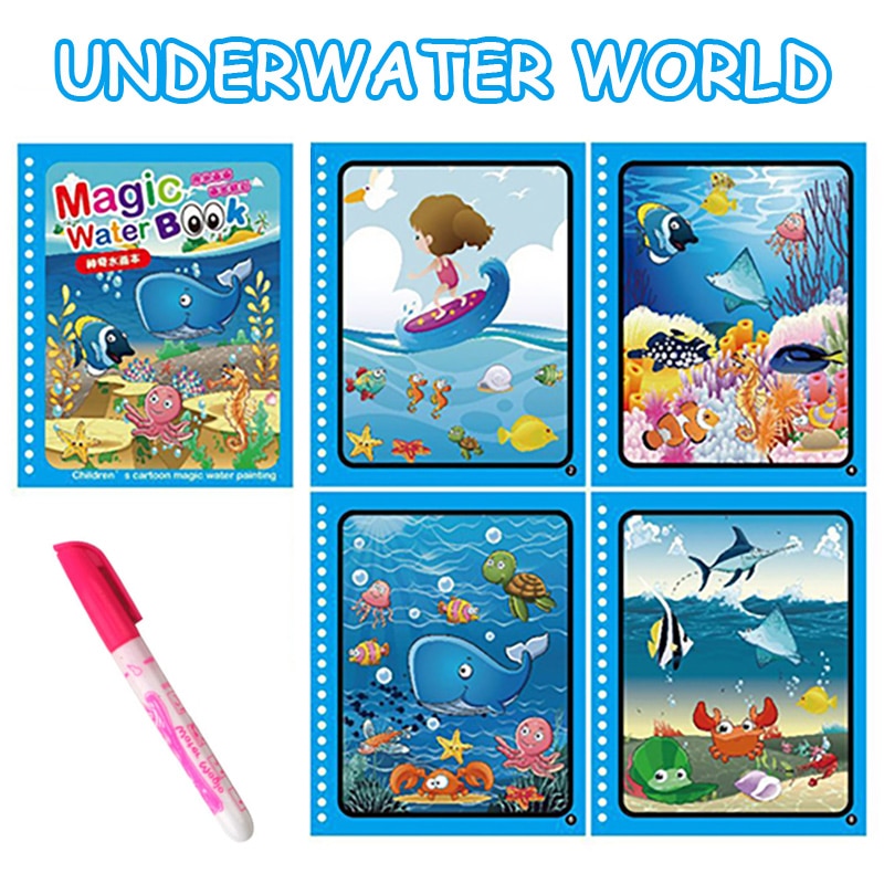 Magical Water Drawing Book for Sensory Education and Fun Toyland EU Toyland EU