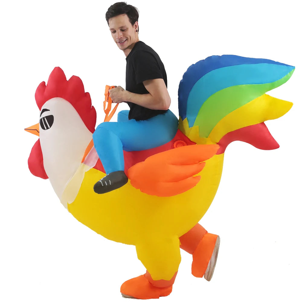 Inflatable Costume | Rooster Character | Adult Unisex | Halloween Party