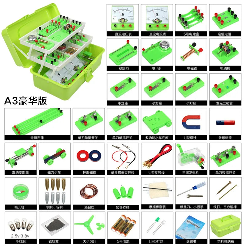 DIY Physics Circuit and Magnetism Experiment Kit with Learning Tools - ToylandEU