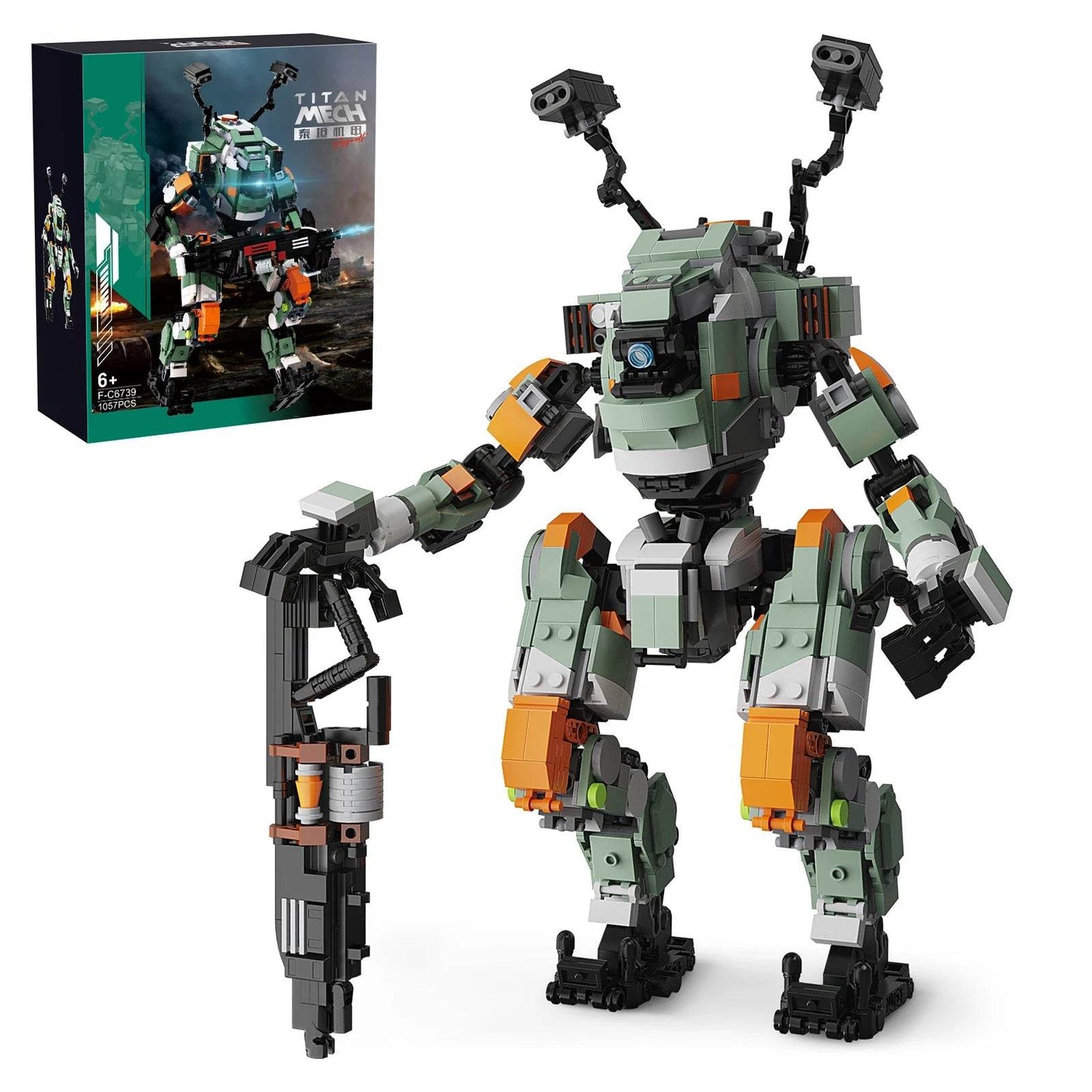 BuildMoc Titanfalls 2 Ion-class Titan Reaper Titan BT-7274 Set - ToylandEU