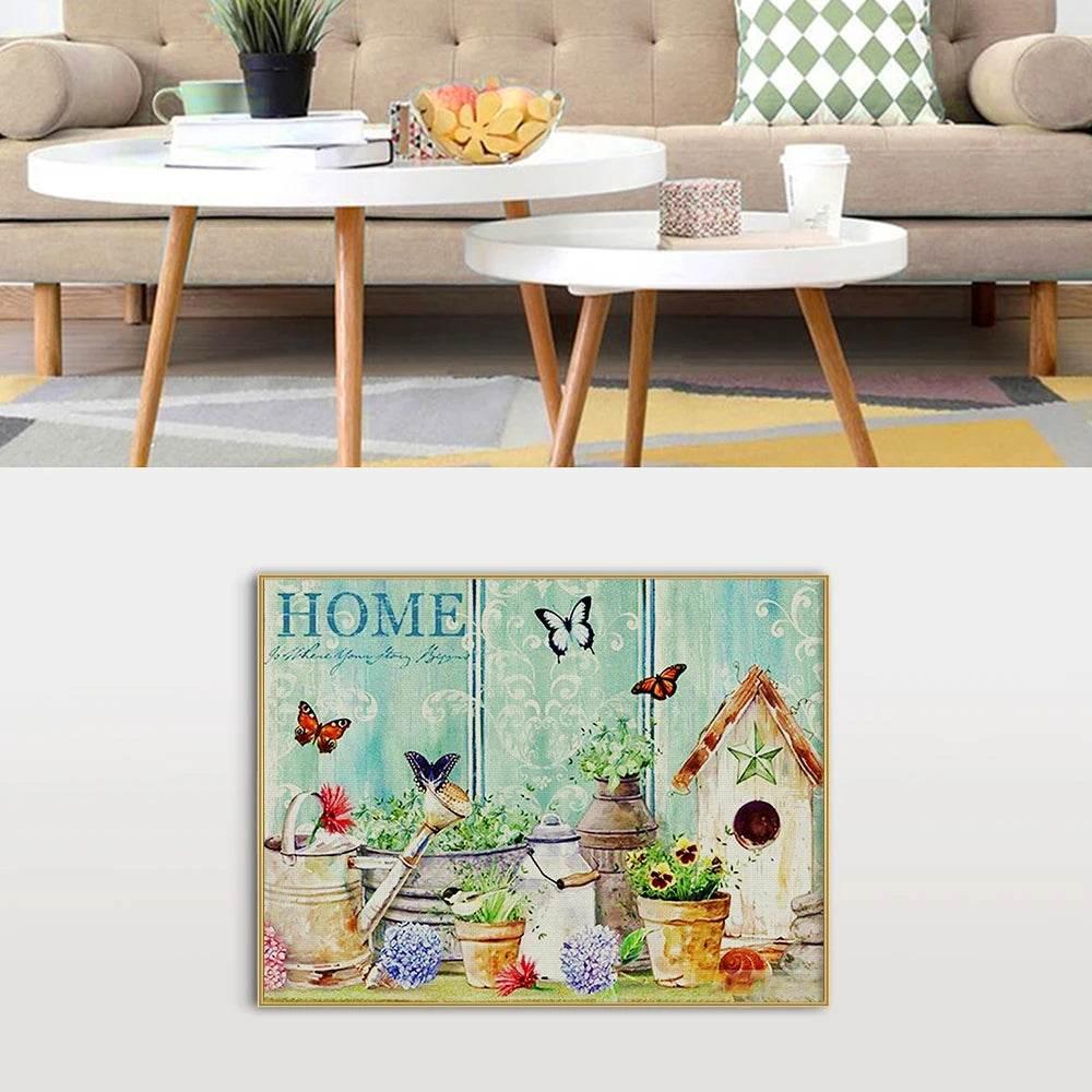 Scenic Castle Design 11CT Cross Stitch Full Kit - DIY Embroidery Craft with Printed Fabric and Mulina Threads - ToylandEU