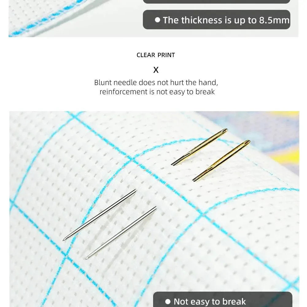 Scenic Castle Design 11CT Cross Stitch Full Kit - DIY Embroidery Craft with Printed Fabric and Mulina Threads - ToylandEU