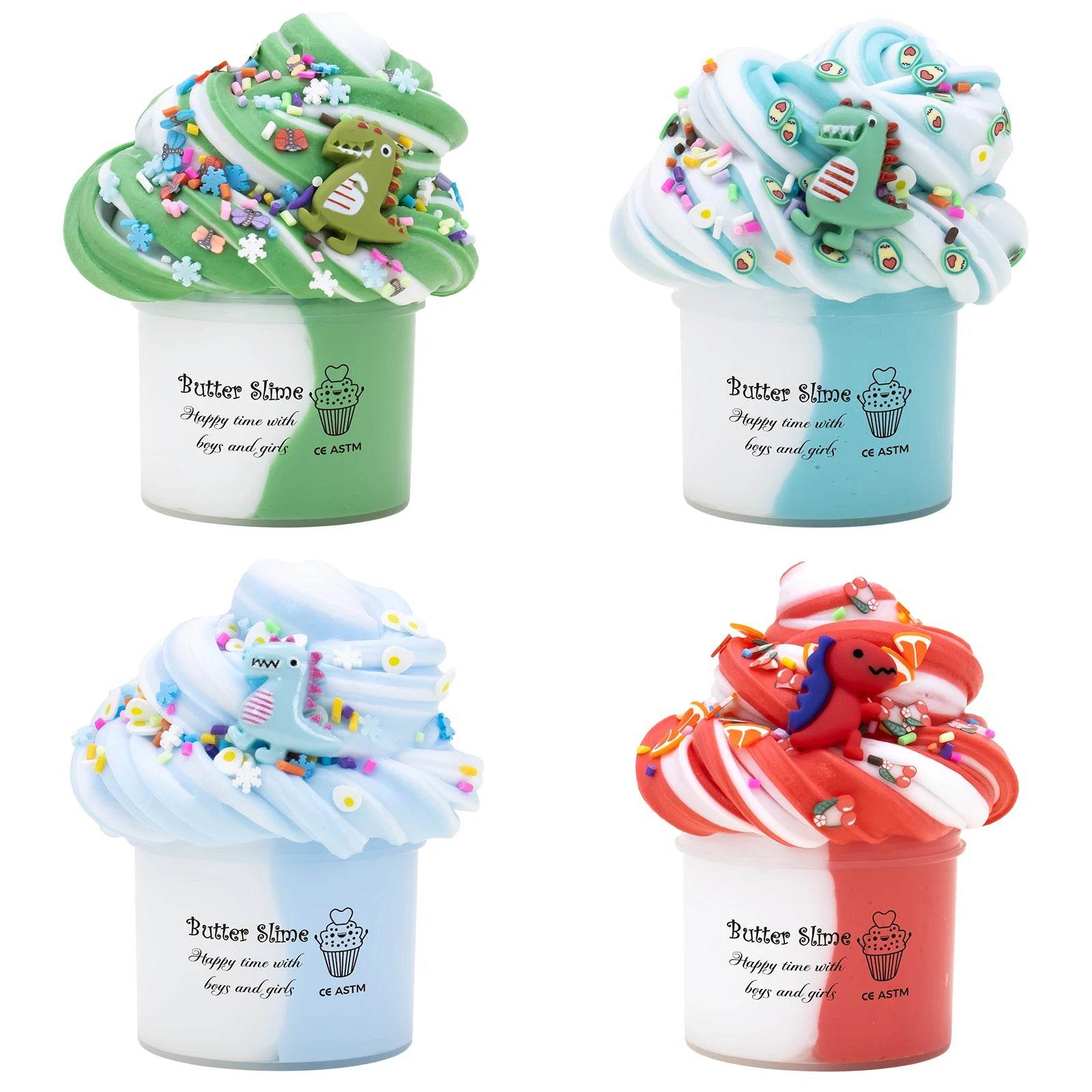 Scented Butter Slime With Dinosaur Charm Birthday Gift - ToylandEU