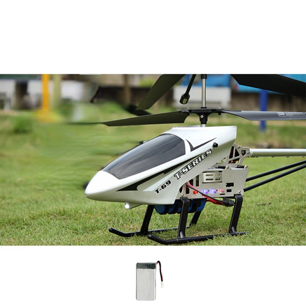 RC 80cm Remote-Controlled Helicopter with Anti-Fall Design - Durable Outdoor Toy Aircraft for Kids' Birthdays