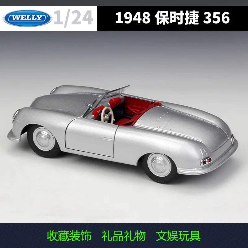 Diecast Model Car | Scale 1:24 Porsche 356 No.1 Roadster | Alloy | 16.3x7.4x4 cm