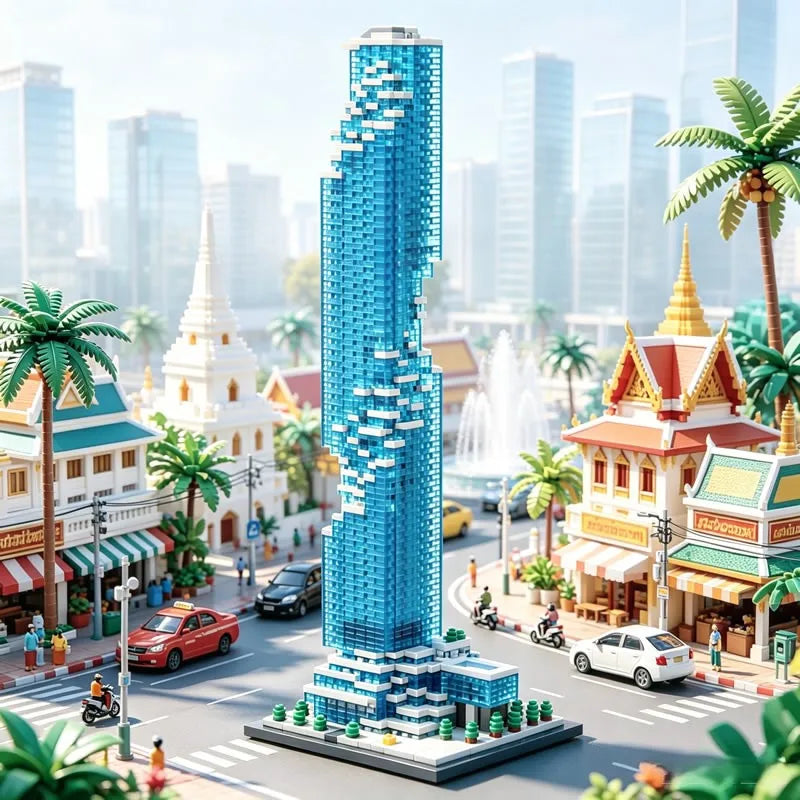 Bangkok Tower Bricks | Lego Compatible | Toylandeu™