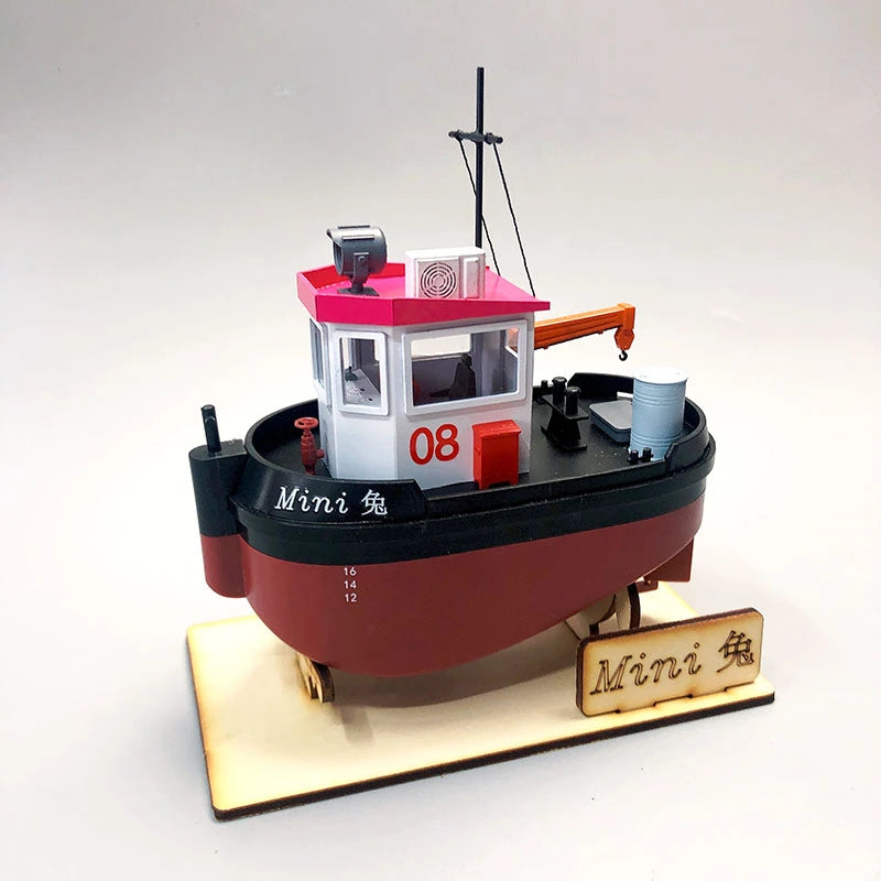 Mini Rabbit-2 RC Tugboat Assembly Model Kit - ToylandEU