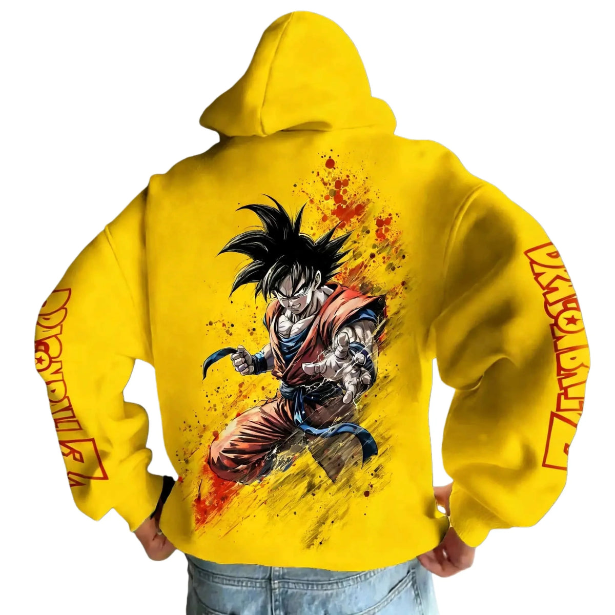 Dragon Ball Hoodie | Pure Cotton Fabric | Relaxed Cut Design | Mens Vintage