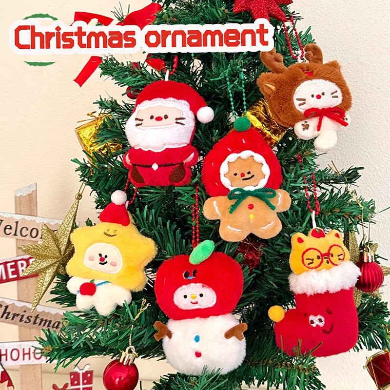 Christmas Plush Ornament | Santa Claus Snowman | Soft Touch Design
