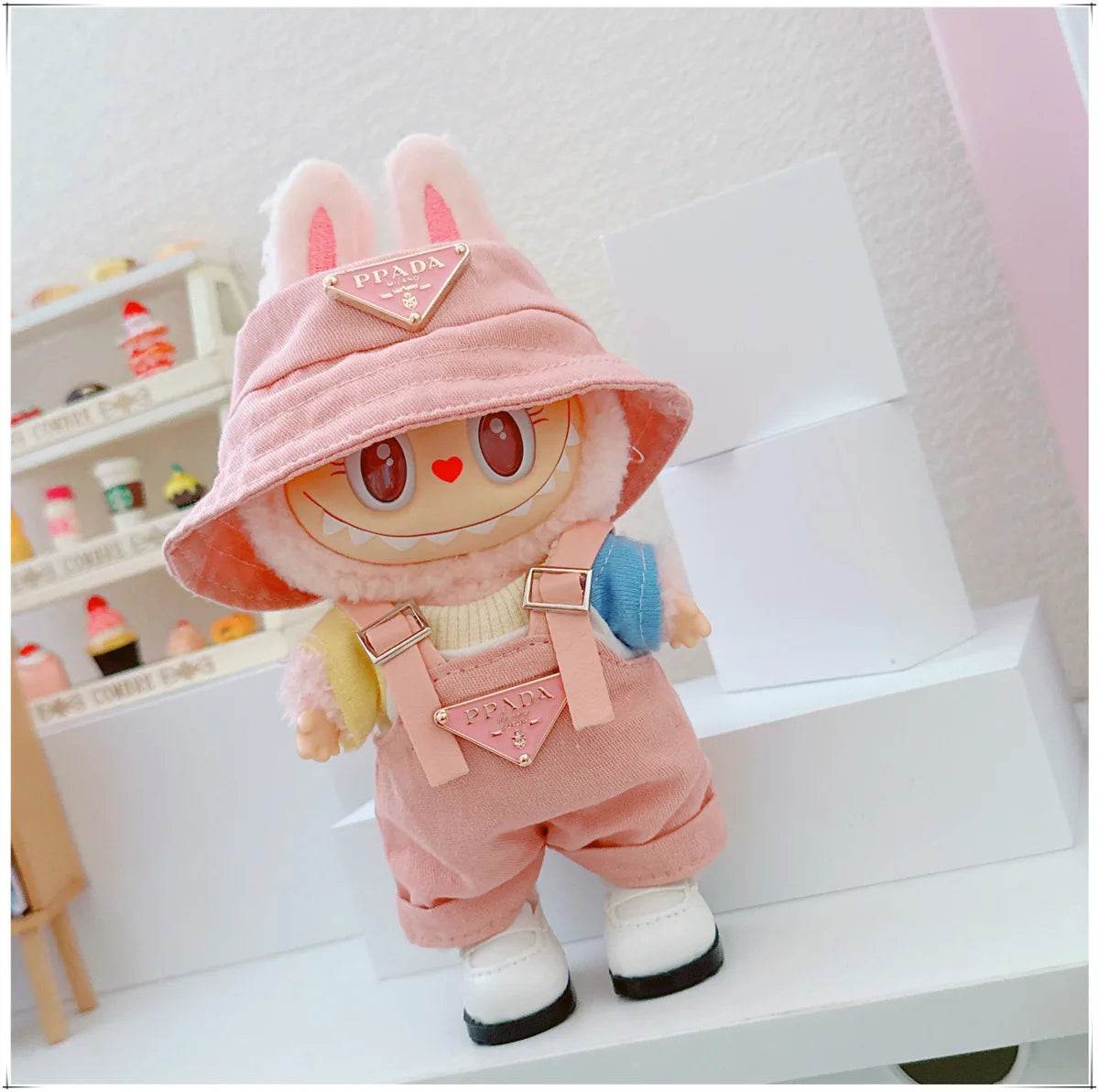 Labubu V1v2v3 17cm Sitting Party Macaron Fashion Set - ToylandEU