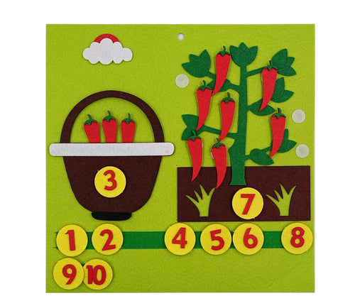 Kid Montessori Toys Felt Finger Numbers Math Toy Children Counting ToylandEU.com Toyland EU