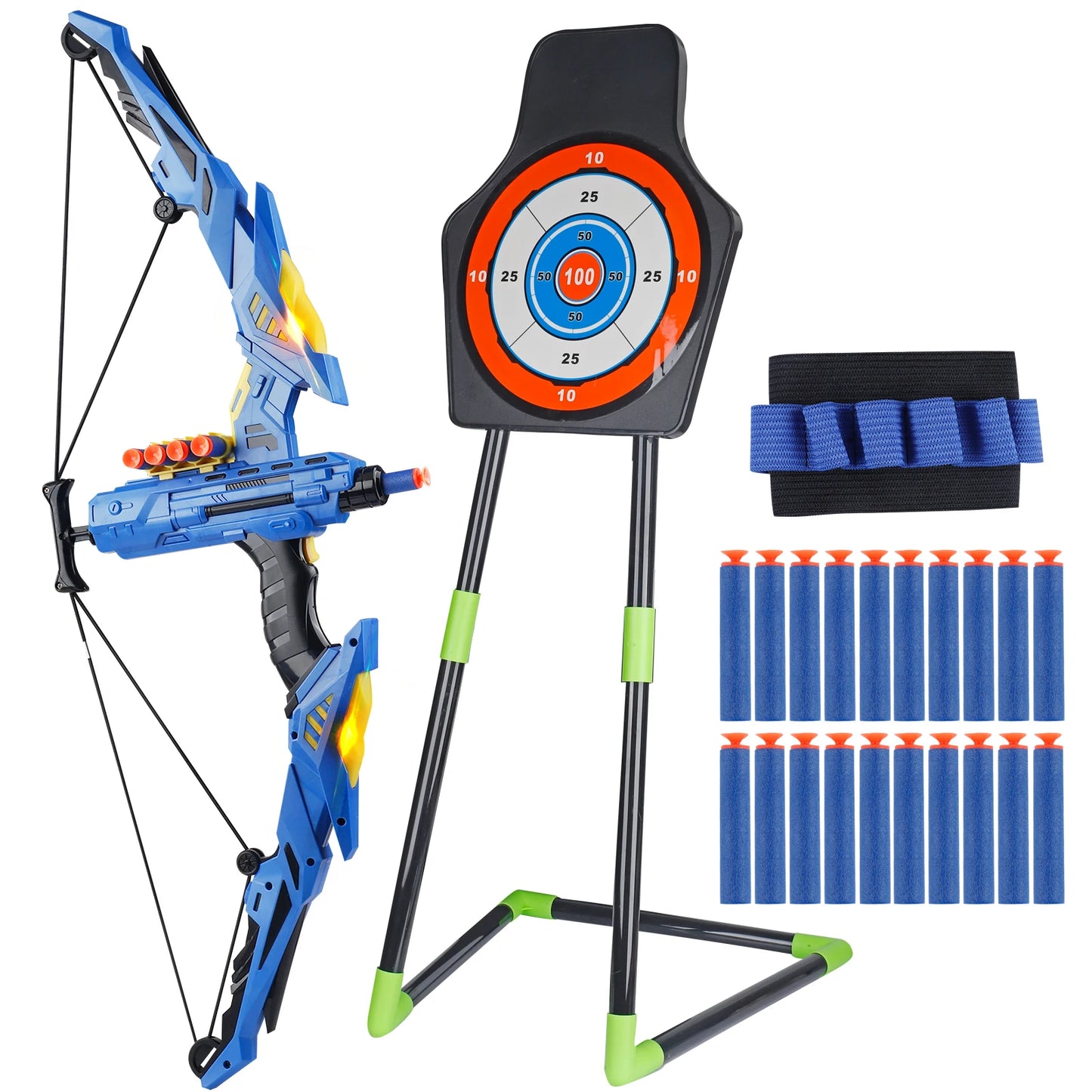 Kids Bow And Arrow Toy Safe Indoor Outdoor Play Gift