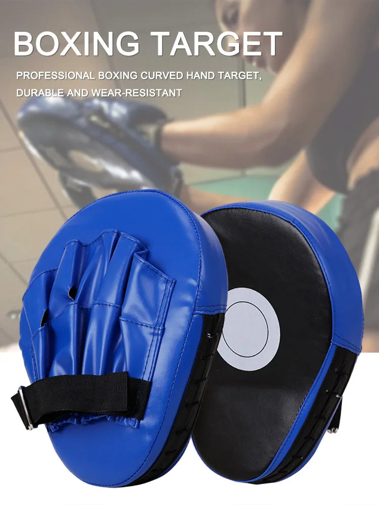 Curved Boxing Mitts PU Leather Hand Target Pads For Training