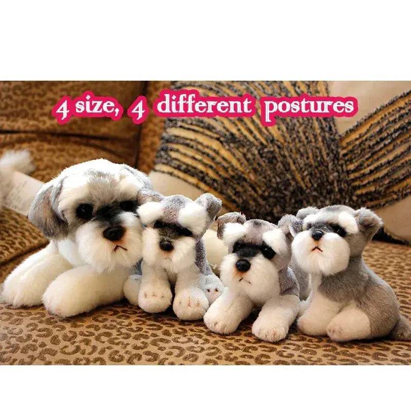 Schnauzer Dog Plush Toy Soft Stuffed Animal For Kids - ToylandEU