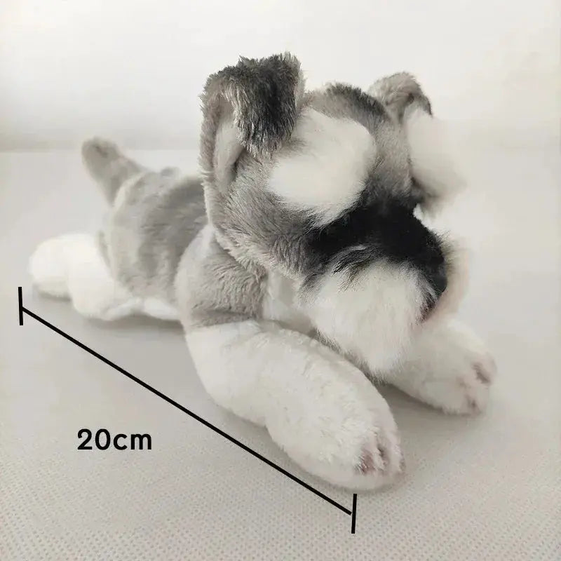 Schnauzer Dog Plush Toy Soft Stuffed Animal For Kids - ToylandEU