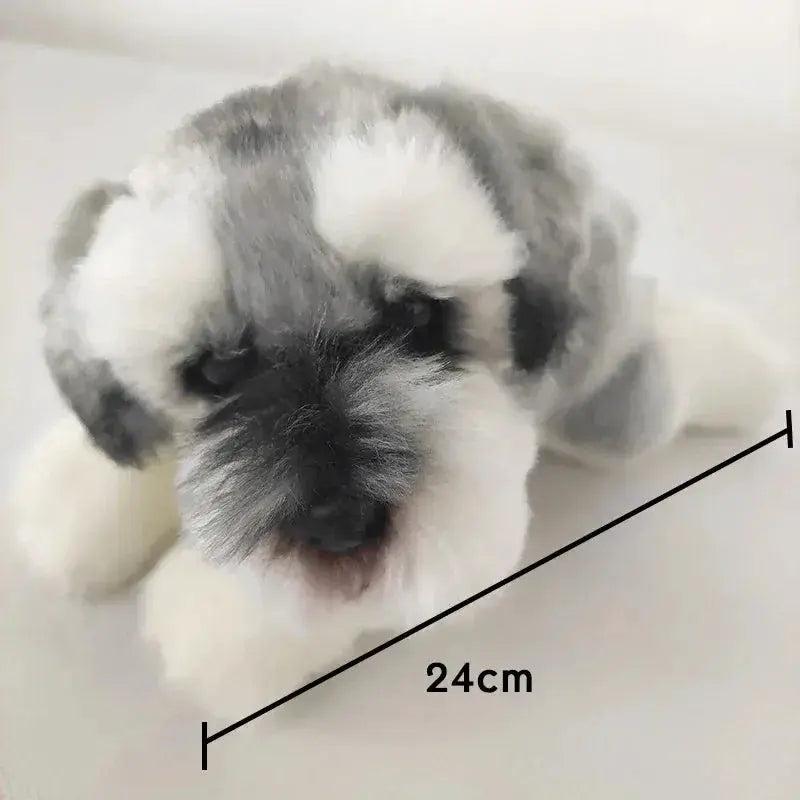 Schnauzer Dog Plush Toy Soft Stuffed Animal For Kids - ToylandEU