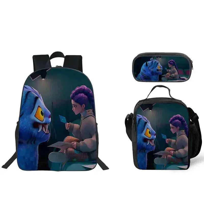  Anime School Backpack Three Piece Set With Lunch Bag -  ToylandEU™