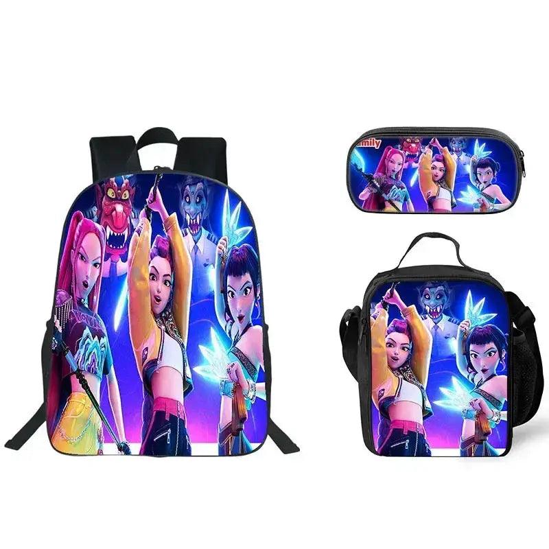 Anime School Backpack Three Piece Set With Lunch Bag -  ToylandEU™