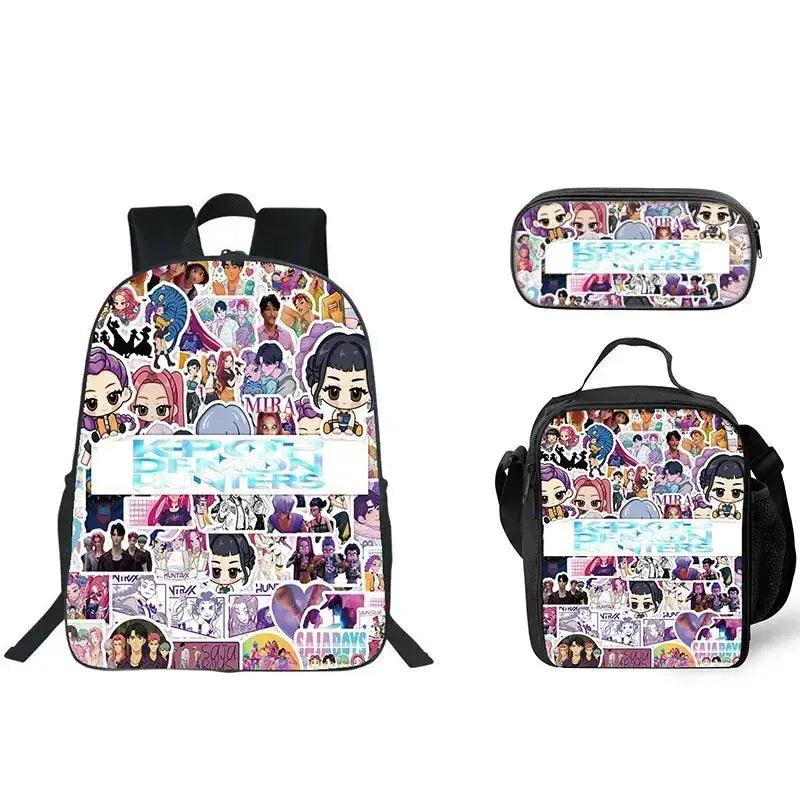  Anime School Backpack Three Piece Set With Lunch Bag -  ToylandEU™