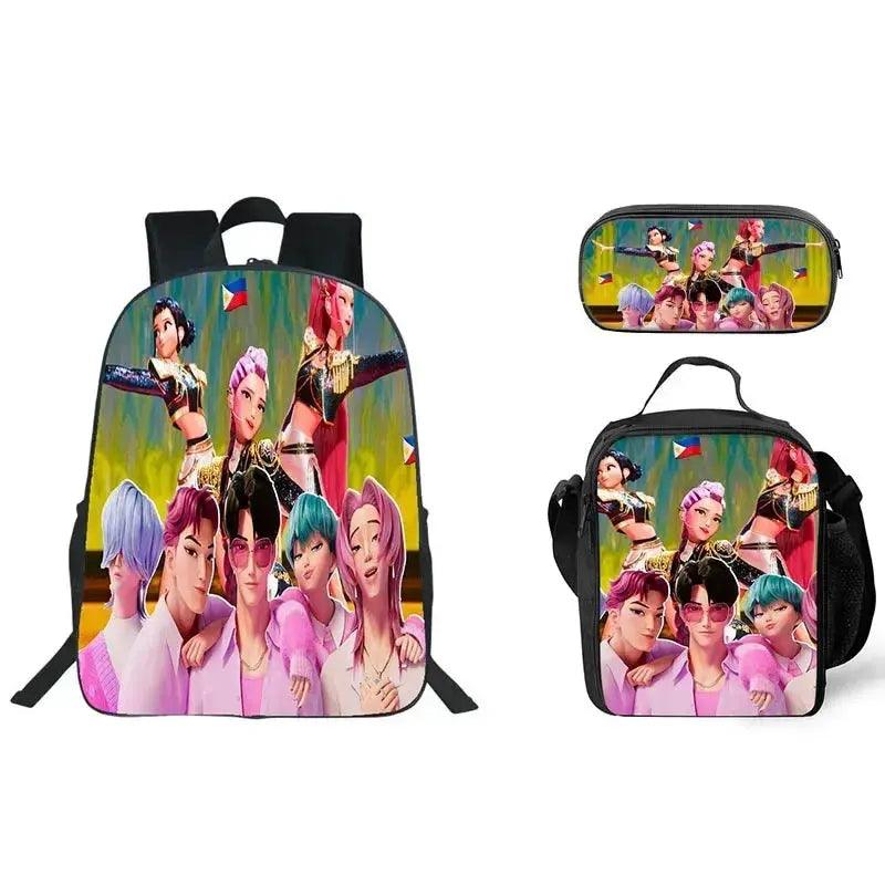  Anime School Backpack Three Piece Set With Lunch Bag -  ToylandEU™