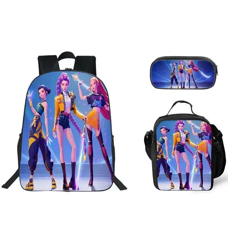  Anime School Backpack Three Piece Set With Lunch Bag -  ToylandEU™
