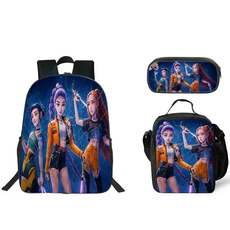  Anime School Backpack Three Piece Set With Lunch Bag -  ToylandEU™