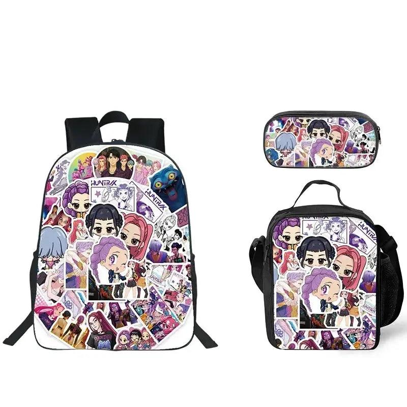  Anime School Backpack Three Piece Set With Lunch Bag -  ToylandEU™