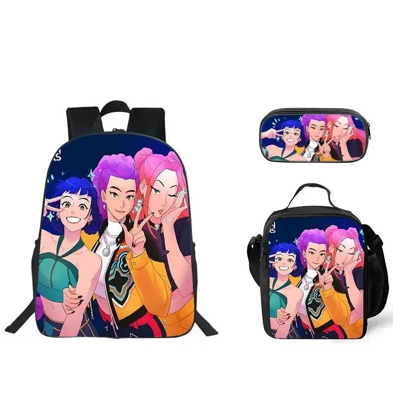  Anime School Backpack Three Piece Set With Lunch Bag -  ToylandEU™