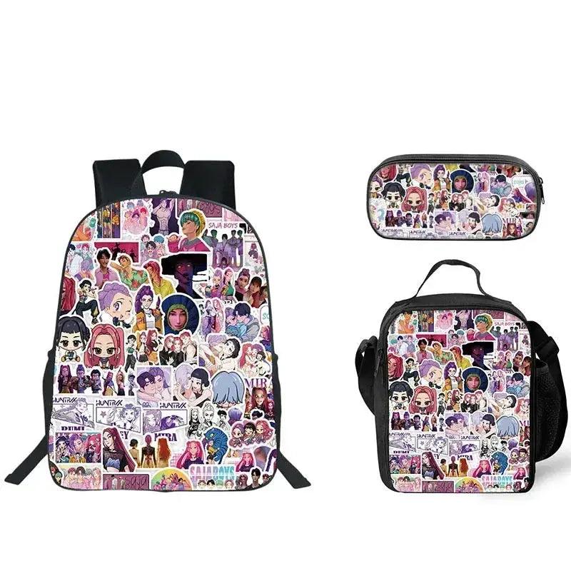  Anime School Backpack Three Piece Set With Lunch Bag -  ToylandEU™