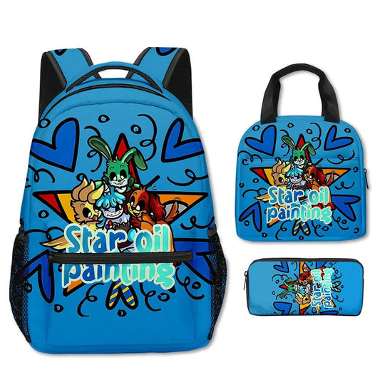 School Backpacks | 3-Piece Cartoon Set | Toylandeu™