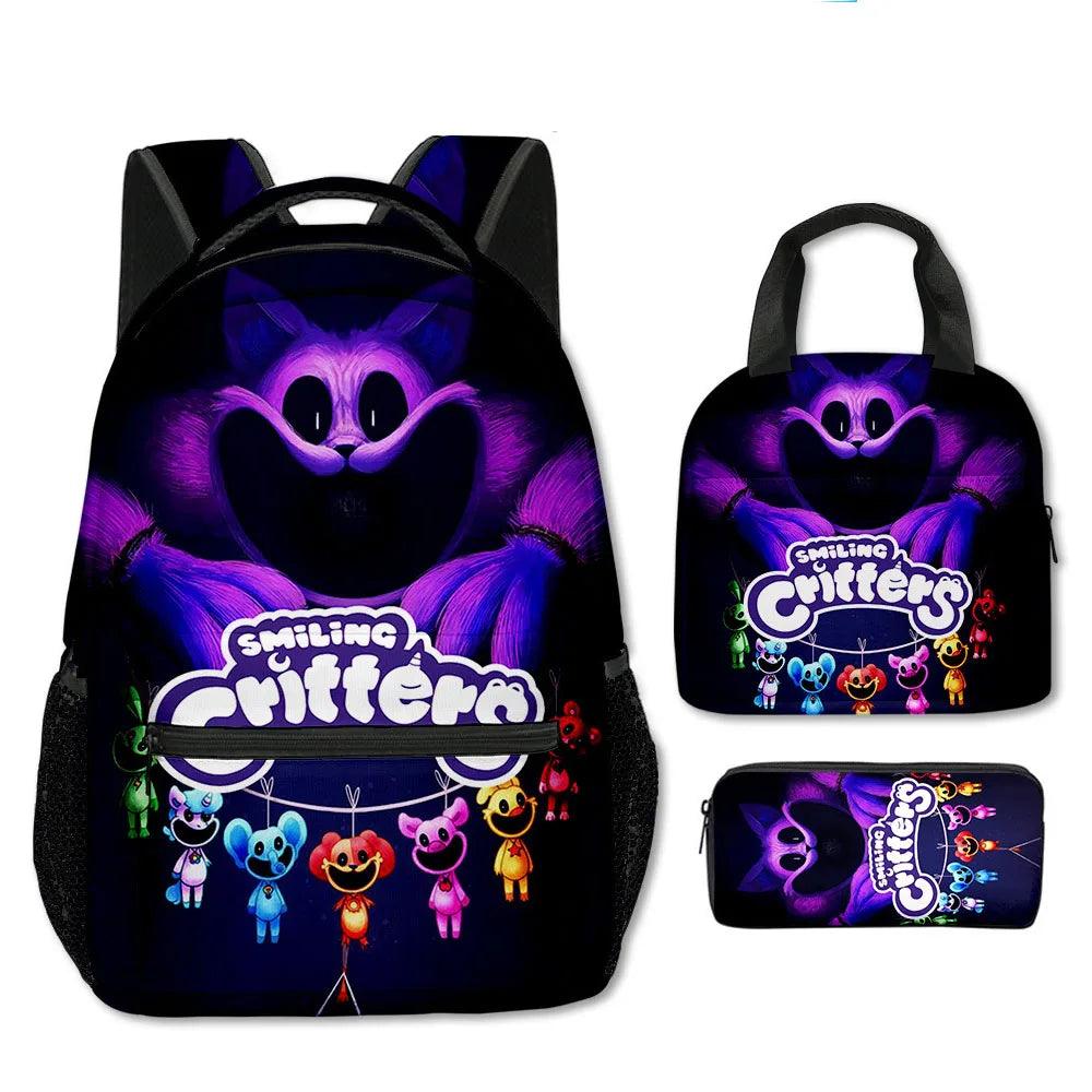 School Backpacks | 3-Piece Cartoon Set | Toylandeu™