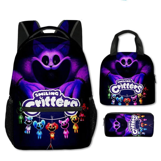 School Backpacks | 3-Piece Cartoon Set | Toylandeu™