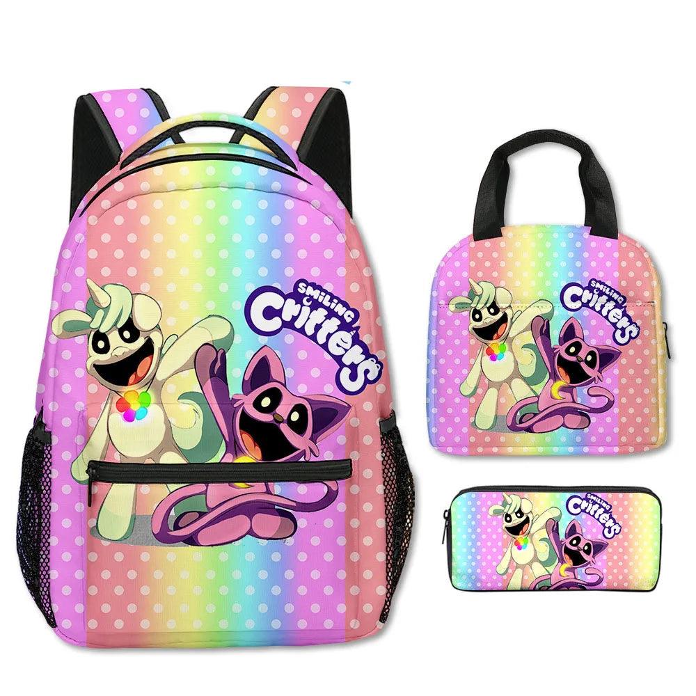 School Backpacks | 3-Piece Cartoon Set | Toylandeu™