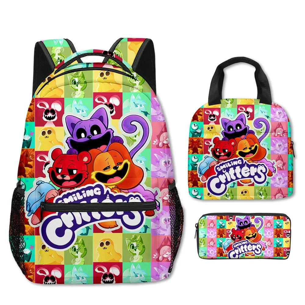 School Backpacks | 3-Piece Cartoon Set | Toylandeu™