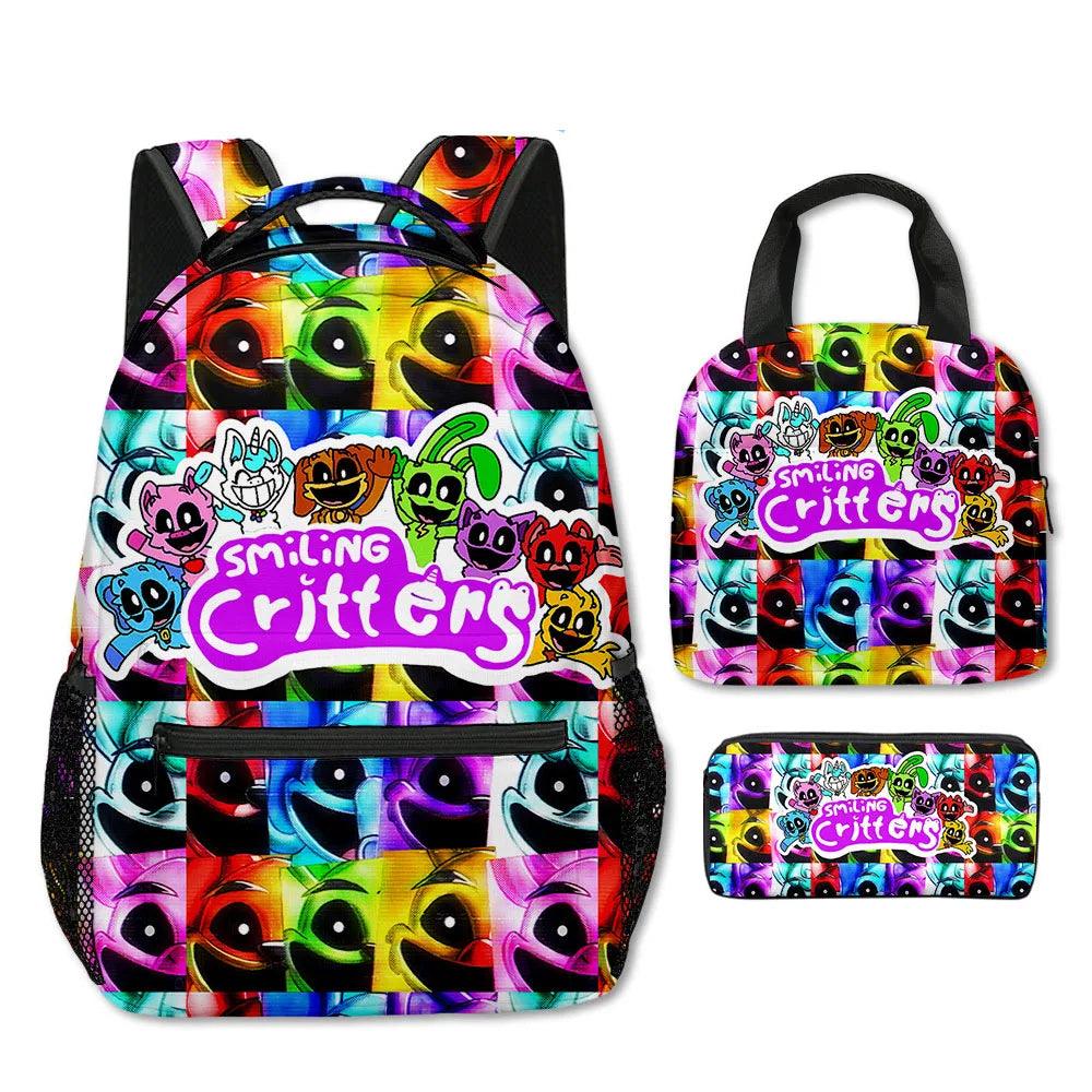 School Backpacks | 3-Piece Cartoon Set | Toylandeu™