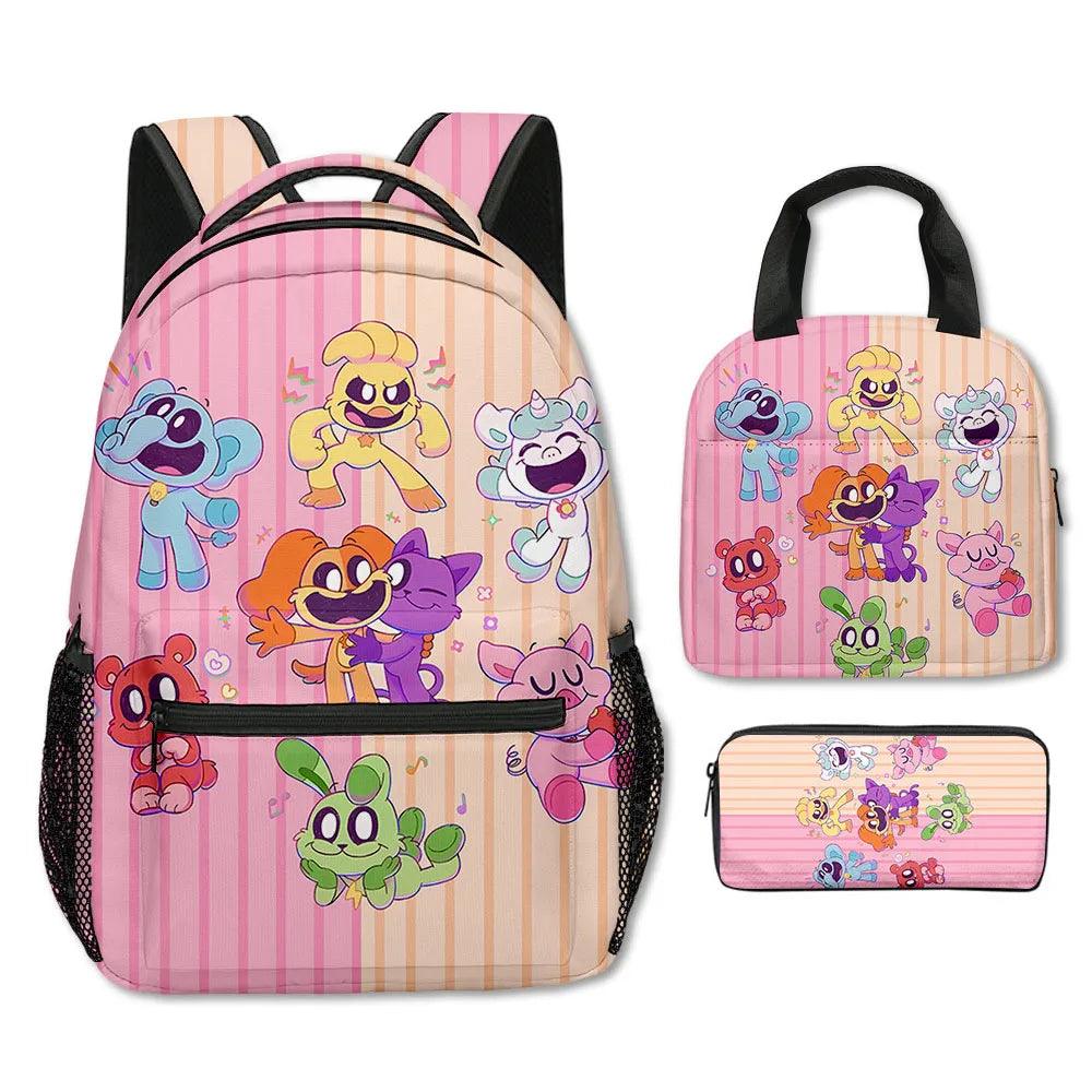 School Backpacks | 3-Piece Cartoon Set | Toylandeu™
